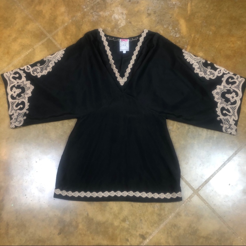 Yoana Baraschi silk embroidered top